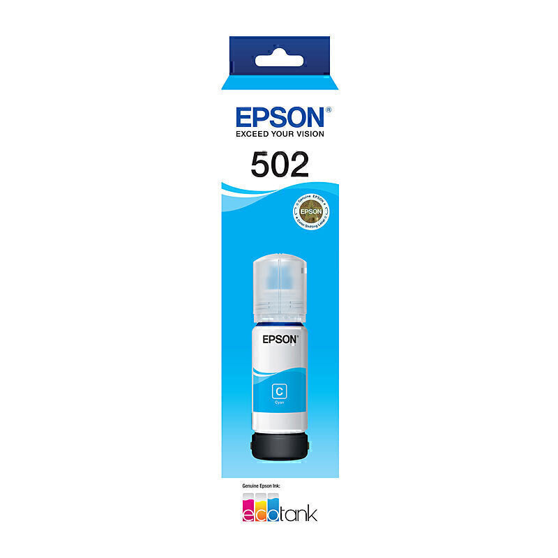 Epson T502 Cyan EcoTank Bottle