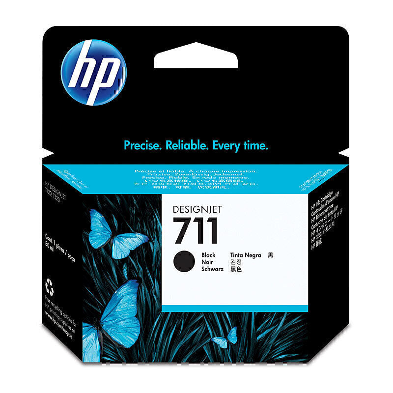 HP #711B 80ml Black Ink 3WX01A