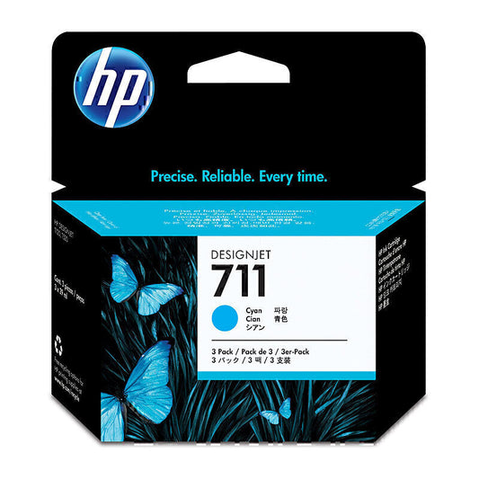 HP #711 29ml Cyan 3 Pk CZ134A