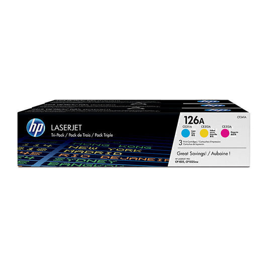 HP #126A CMY Toner Tri Pack