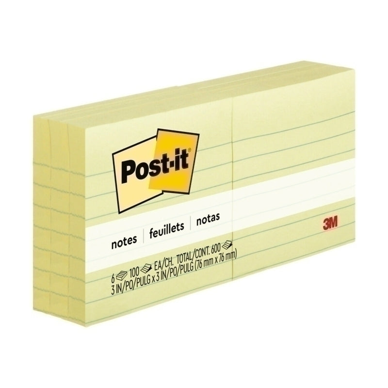 Post-It Note 630-6PK Ruled Pk6